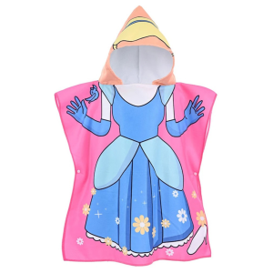 Poncho serviette bébé fille princesse