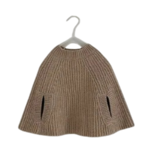 Poncho bébé sans capuche beige