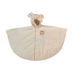 Poncho imperméable bébé beige écureuil