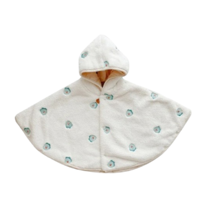 Poncho bébé de voiture en velours dinosaure